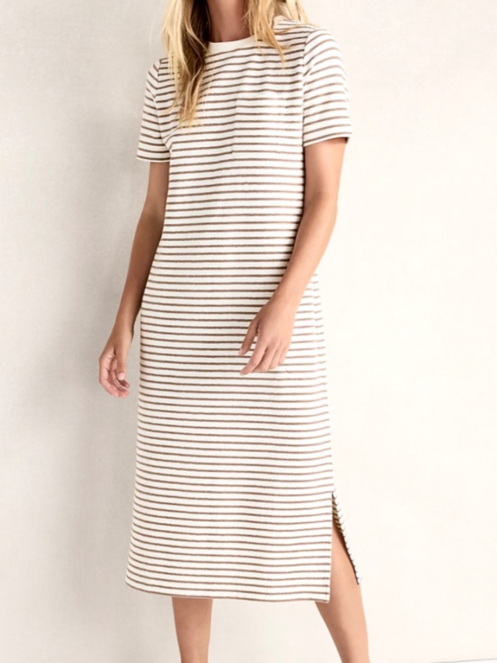 HAVEN WELL WITHIN Cotton Blend Textured T-Shirt Dress - NWT! - XL